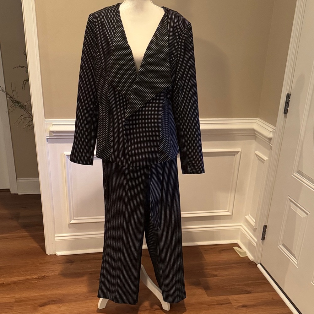 Black and White Polka Dot Suit Set